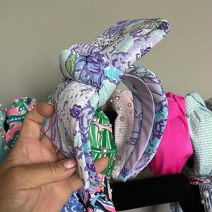 Floral Purple and Blue Headband